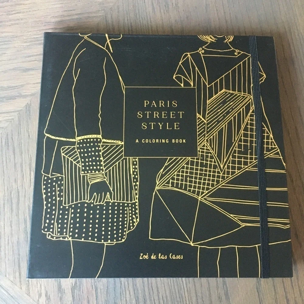 Paris Street Style coloring book for grownups